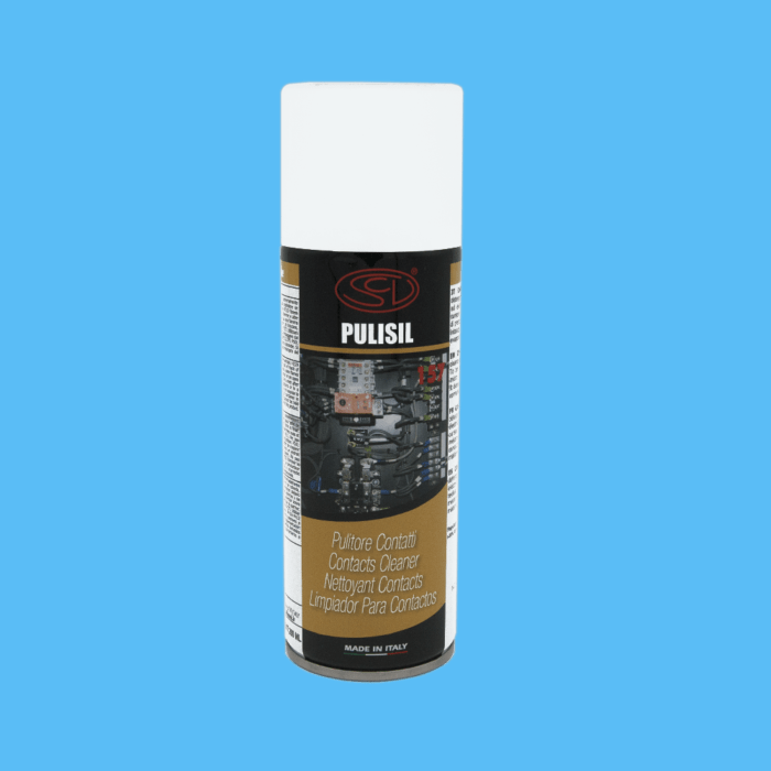 PULISIL Pulitore contatti Elimina sporco, unto, incrostazioni Per contatti elettrici, disossidante Evaporazione lenta accessori spray pulitori